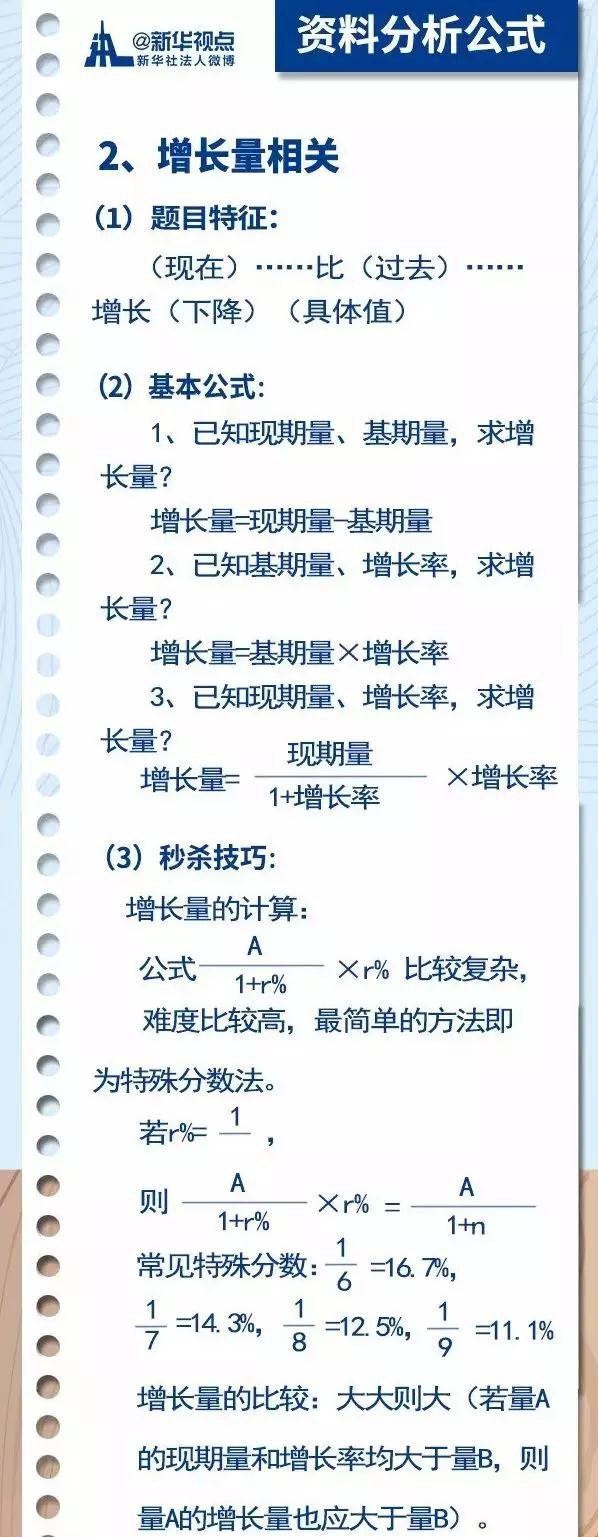 2020國(guó)考行測(cè)常用公式匯總，背完答題省時(shí)省力