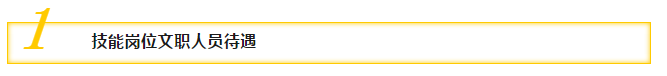 一、技能崗位文職人員待遇